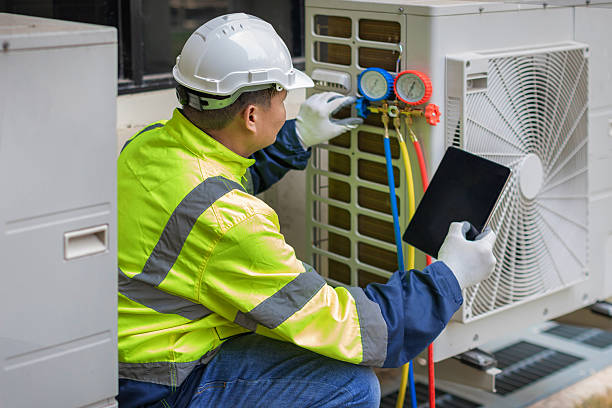 Professional Ductwork Repair technician working in Hastings, NY